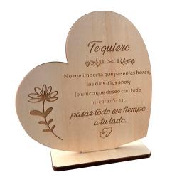 Cartões de madeira personalizados do dia dos namorados, presentes do aniversário, letras do par, amor para meu cartão postal da namorada do namorado - Image 4