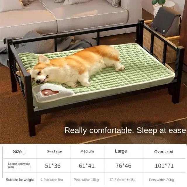 Sofá-Cama Espessado e Lavável para Animais de Estimação, Ideal para Cães de Todos os Tamanhos no Inverno