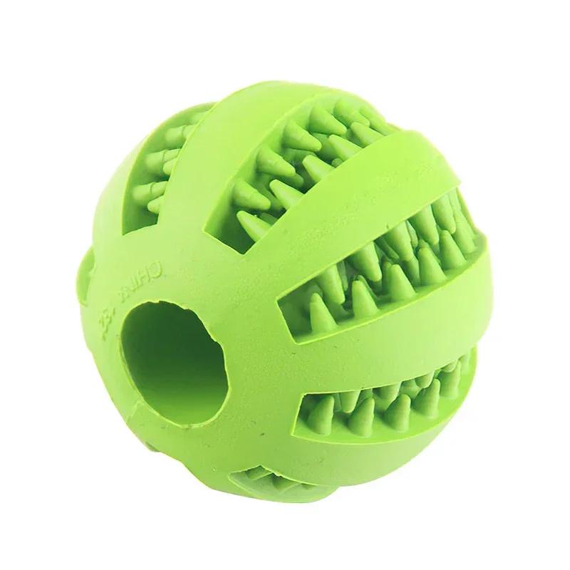 Bola de borracha interativa para cães, Limpeza dos dentes, Brinquedo para mastigar cachorros, Pet Stuff, Acessórios para cães pequenos - Image 1