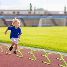 Ajustável Folding Hurdle, Soccer Training Aids, Indoor e Outdoor Ginásio Barreira, Equipamentos Acessórios, Pacote de 6 Velocidade - Image 4