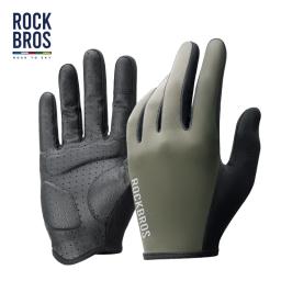 Luvas de ciclismo ROCKBROS ROAD TO SKY Luvas de dedo inteiro para bicicleta MTB homens e mulheres academia motocicleta respiráveis luvas de bicicleta - Image 1