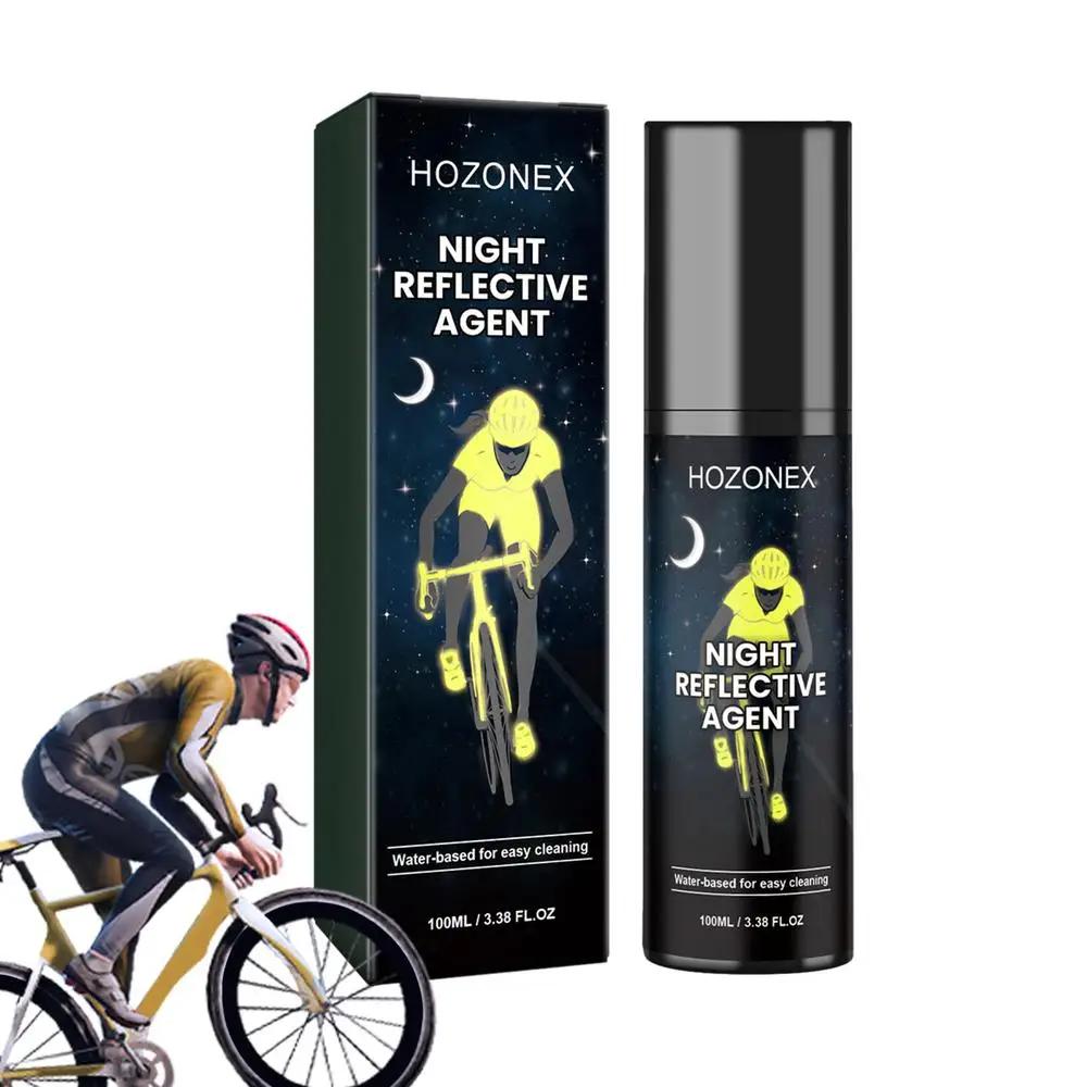 Tinta Spray Brilhante Reflexiva Brilhante para Roupas, Pintura de Segurança para Bicicletas, Brilha no Escuro, 100ml - Image 1