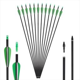 Carbon Archery Arrows para tiro ao ar livre, Sports Arrows, 31.5 polegadas, MIXO - Image 1