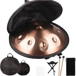 Professional D Minor Steel Handpan Drum, instrumento de percussão para desempenho profissional, 9 10 12 14 22 polegadas, 432Hz - Image 4