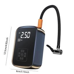 1pc sem fio compressor de ar do carro bomba de ar elétrica inflator pneu para motocicleta bicicleta barco auto pneu bolas infláveis - Image 6