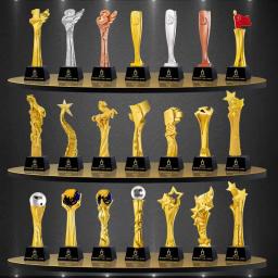 Troféu De Resina Galvanizada Criativa Base De Cristal, Dança, Música, Esportes, Prêmios Da Competição, Personalizado, Decoração Do Lar, 1Pc - Image 3