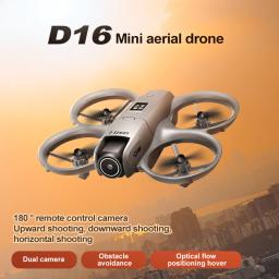 2025 NOVO Mini Drone D16 com 180 °   Câmera elétrica ajustável 8K HD WiFi Fluxo de luz Drone Bolso para evitar obstáculos Rc Quadcopter - Image 6
