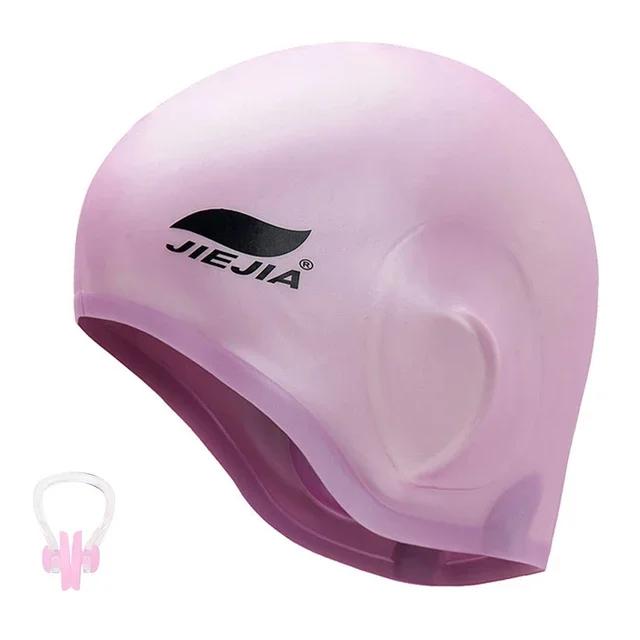 Orelha de touca de natação universal de silicone completo, protetores de orelha, s - Image 1