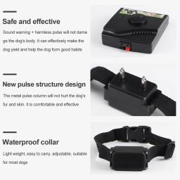 Sistema eletrônico de vedação Pet, colar do treinamento do cão de contenção, Pet acessórios, cerca do cão elétrico, som choque colarinho, impermeável - Image 3
