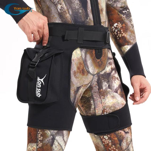 Shorts de Mergulho de Neoprene 2.5mm com Secagem Rápida e Bolso para Natação e Atividades Aquáticas