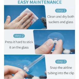 Aquário ventosa clip para tanque de peixes, ar mangueira suporte, tubo de oxigênio fixo, tubulação de linha aérea, 5mm, 0.2 polegadas a 28mm, 1.1 polegada, 5pcs - Image 5