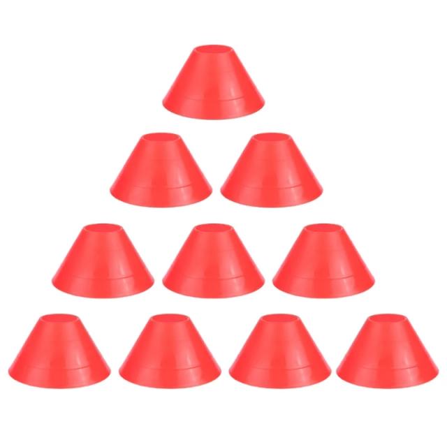 Conjunto de 10 Cones de Marcação para Treinamento de Futebol com Suporte Inclusos