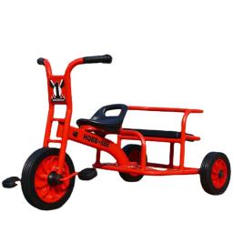 Triciclo de pedal duplo infantil, Triciclo para crianças, esportes ao ar livre, carrinho de criança, táxi, triciclo, triciclo para jardim de infância, 2-8 anos - Image 2