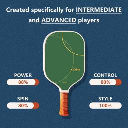 Orbia pickleball paddle conjuntos de fibra vidro adulto raquete imprensa fria paddle pacote grande ponto doce preto paddle pickleball conjunto - Image 6