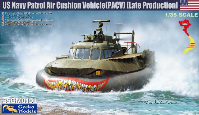 Kit de modelo de montagem modelo Gecko 35GM0101 US Navy PACV SK-5 (veículo de almofada de ar Patrol) 1/35