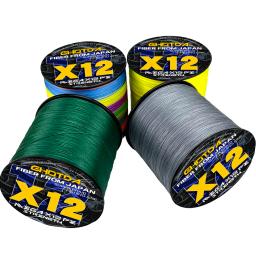 Ghotda 12 fios trançado linhas de pesca trança de pesca multifilament pe linha para a pesca do mar 25-120lbs 1000m 500m 300m 100m - Image 2