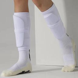 Caneleiras de futebol com capa de bolso, manga de panturrilha, meia de futebol antiderrapante, Caneleiras de futebol, adultos e crianças, um conjunto - Image 4