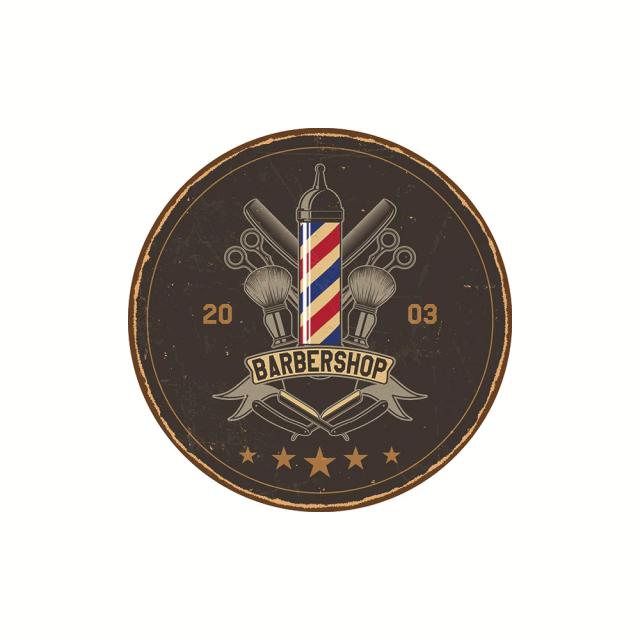 Adesivo Vintage para Barbearia e Janela - Decalque de Alta Qualidade para Vitrines e Salões de Cabeleireiro