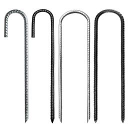 3 unidades aço para barraca estacas à unhas L/Ushape cerca metal estaca para barraca - Image 2