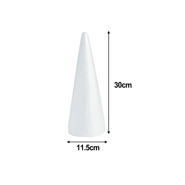 Cones de Espuma de Poliestireno para Artesanato DIY - Triângulos para Decoração de Natal e Arranjos Florais