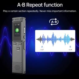 Gravador de Voz Digital com Reprodução, Gravação de Áudio, Redução de Ruído, Leitor de Música MP3, 64GB, 16GB, 8 GB, 288 GB - Image 6