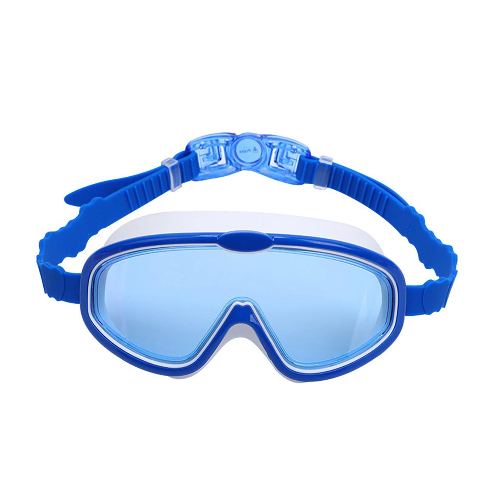 Óculos de natação crianças natação à prova dwaterproof água mergulho máscara eyewear uv anti nevoeiro piscina esportes óculos grande quadro para crianças adolescente - Image 1
