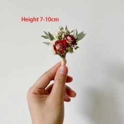 Mini Buquê de Flores Secas para Decoração, DIY Casamento Corsage, Artesanato e Criatividade, Vela Flutuante, Home Photo Decor - Image 5