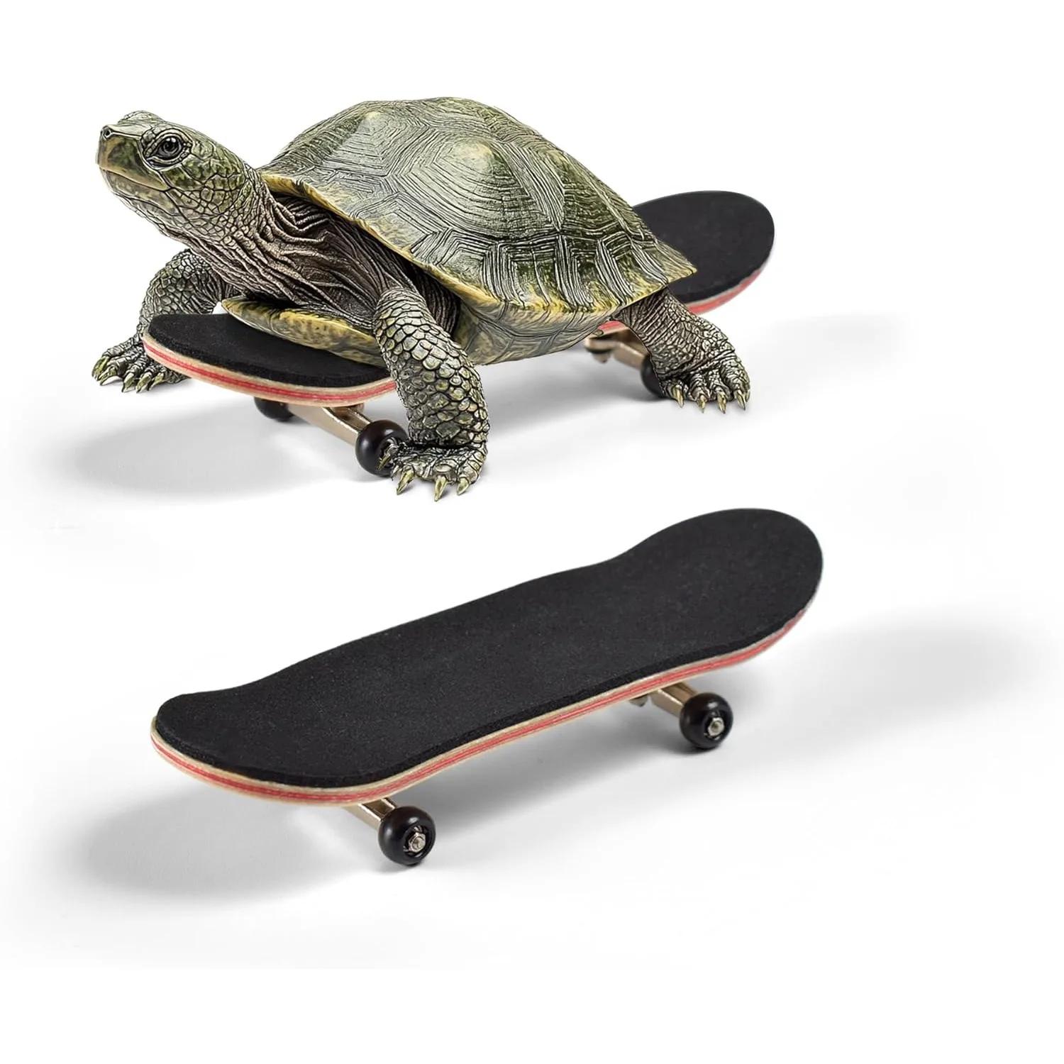 Mini skate tartaruga com almofada antiderrapante, rodas de rolamento suave para tartarugas, brinquedos de tartaruga e pássaros - Image 1