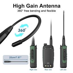 2 peças baofeng uv16m v2 walkie talkie 15w 50km de longo alcance 999ch presunto rádios fm uhf vhf typec carga inc redução de ruído rádio bidirecional - Image 5