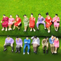 Conjunto de 25 pessoas figuras, trilho modelo, trabalho ferroviário, escala 1:87 ho - Image 4
