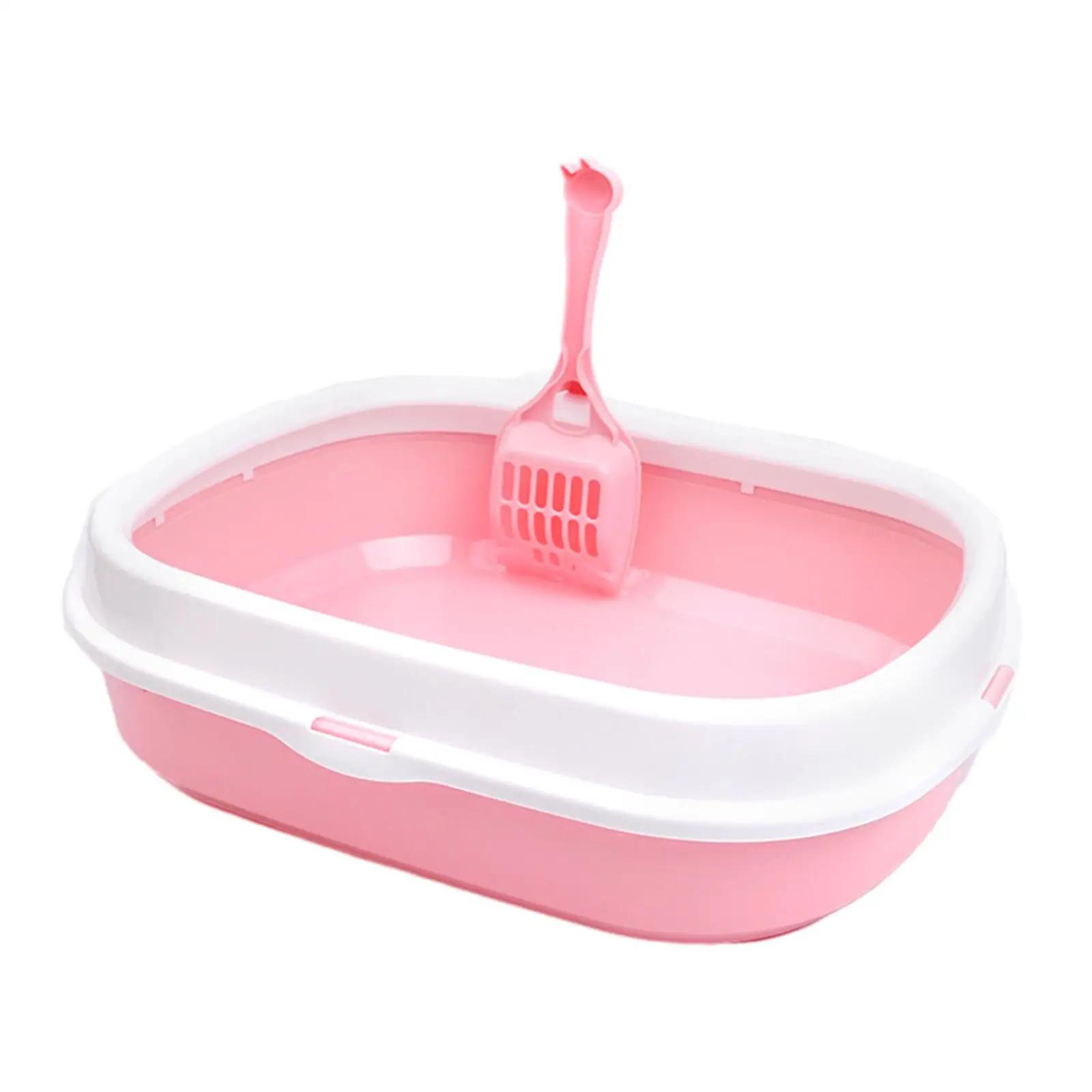 Bandeja de areia de gato com lado alto, Bandeja interna reutilizável, Respingo resistente - Image 1
