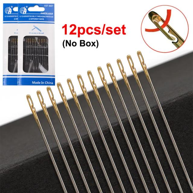 Conjunto de 30 Agulhas de Costura Tamanhos 22, 24 e 26 para Ponto Cruz e Bordado - Ideal para DIY e Artesanato Doméstico