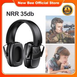 Bee NR90 Ear Muffs para Tiro, Redução de Ruído, Proteção Orelha, Segurança NRR35db Defender, Protetor Auditivo, Estudo e Dormir, Earmuffs, Novo - Image 1