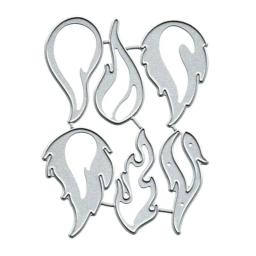 Moldes de corte chama de fogo apaixonado decorativo gravação álbum capa gravação molde corte cartões de papel fazendo ferramenta - Image 4