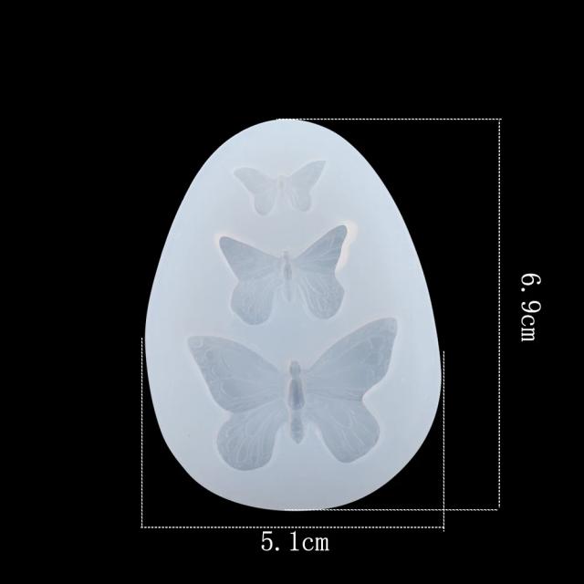 Moldes de Silicone em Forma de Borboleta para DIY: Charmosos Pingentes de Resina Epóxi e Acessórios de Artesanato