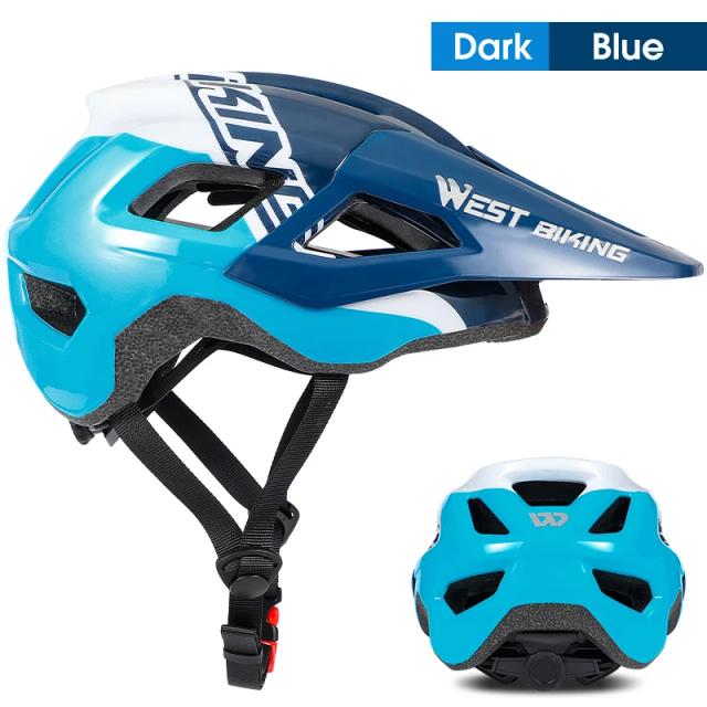 Capacete de Bicicleta West Bike com Viseira - Ideal para Trail XC e MTB Off-Road, Segurança para Ciclismo Todo-o-Terreno