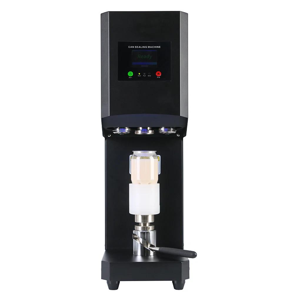 Máquina de selagem de lata inteligente semi automática, Garrafa PET rotativa manual pode enchimento Seamer, Selador de cerveja para bebidas alimentares - Image 1