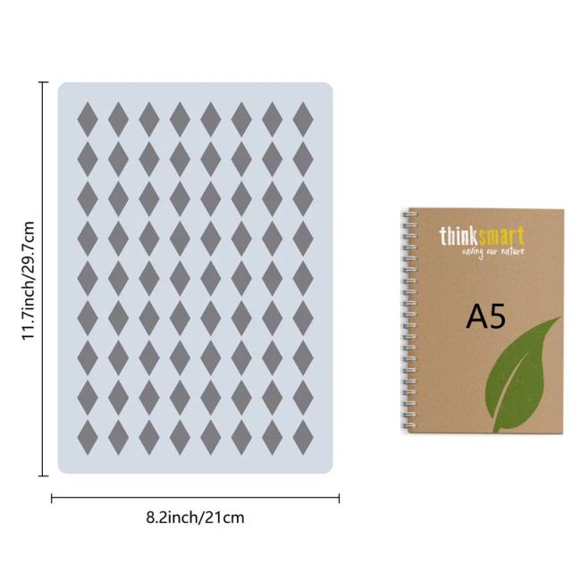 Stencil Reutilizável de Águia para Pintura, Template de Artesanato com Design Vazado, DIY 11.69 x 8.27 Polegadas