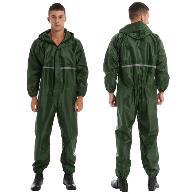 Macacão Impermeável Masculino para Motociclismo e Ciclismo - Roupas de Chuva e Poncho Protetor