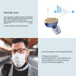 Aparelho auditivo digital CIC avançado, Mini aparelho auditivo sem fio para surdez idosa, claro, poderoso - Image 2