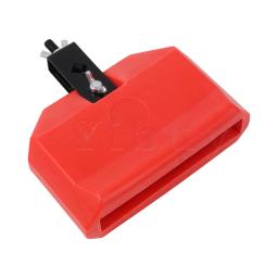 Yibuy instrumentos de percussão de plástico ecológico vermelho bloco latino kit de tambor - Image 2