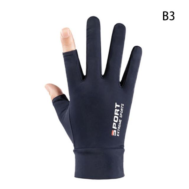 Luvas Masculinas de Proteção Solar UV para Ciclismo e Motociclo - Modelo Longo e Estiloso para o Verão