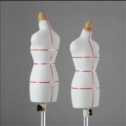 Feminino Pano Arte Manequins, 1/4 Torso madeira costura, BJD corpo tripé Stand, Manequim Shoulder Strap Cut, Can Pin Villain, E148 - Image 3