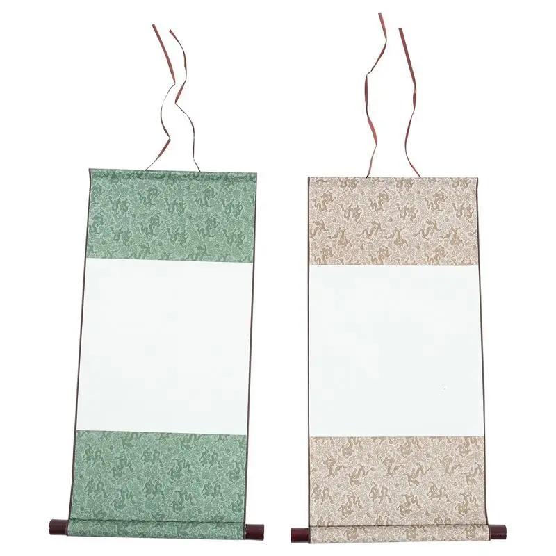 Papel de rolagem chinês em branco caligrafia parede pintura rolos sumi escrita arte xuan cartaz arroz pendurado tinta desenho decoração rolo - Image 1
