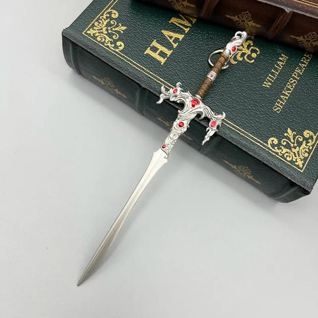 Réplicas de Armas de Baldur's Gate 3: Espada de Metal Colecionável em Miniatura 1:6 para Decoração e Brincadeiras