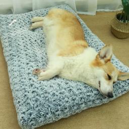 Tapete de dormir espessado para cães pequenos e médios, Cama macia, Cama confortável para cachorro, Quente para o inverno - Image 2