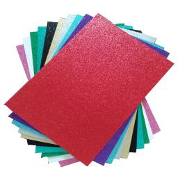 100 pçs 250gsm glitter cartolina papel-brilho artesanato papel a4 grosso colorido artesanato natal dia dos namorados caixa de presente embrulho diy - Image 4