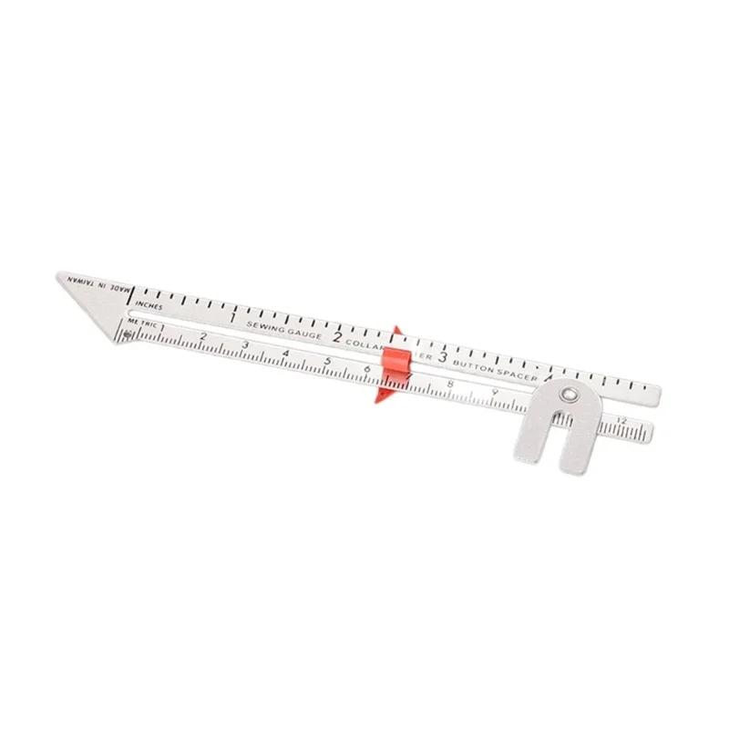 Régua medição costura com marcador deslizante, ferramenta medição costura deslizante - Image 1