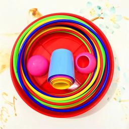 Jogo de lançamento de anel infantil, brinquedos de empilhamento para atividades internas e externas de festas familiares, presente de aprendizagem precoce - Image 5