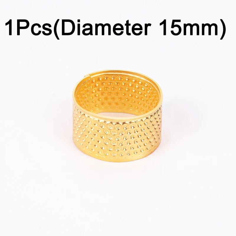 10/1 pçs dedal de costura de metal protetor de dedo para diy artesanato costura dedal protetor boné costura à mão bordado dedo dedal - Image 1